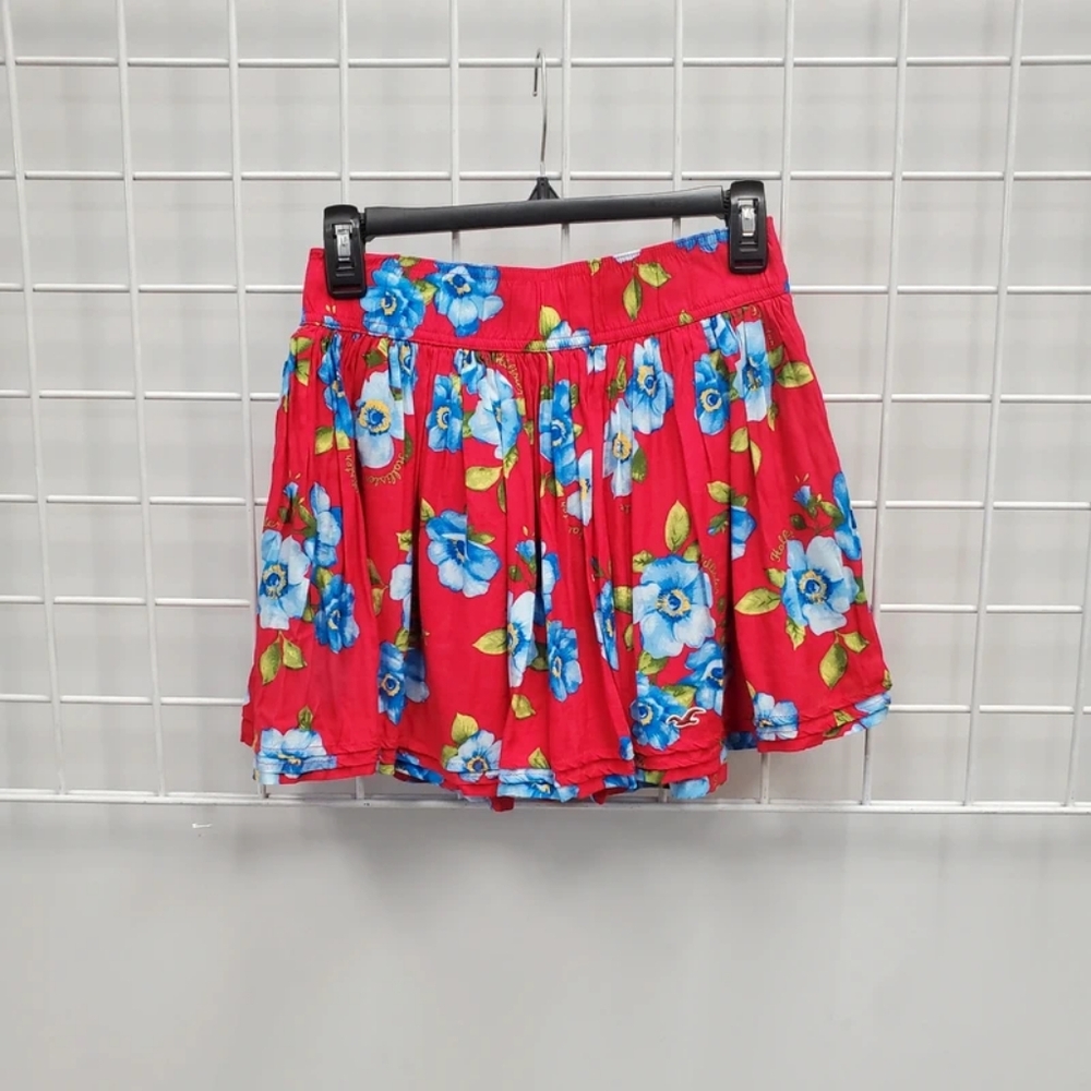 Floral Red Skirt
